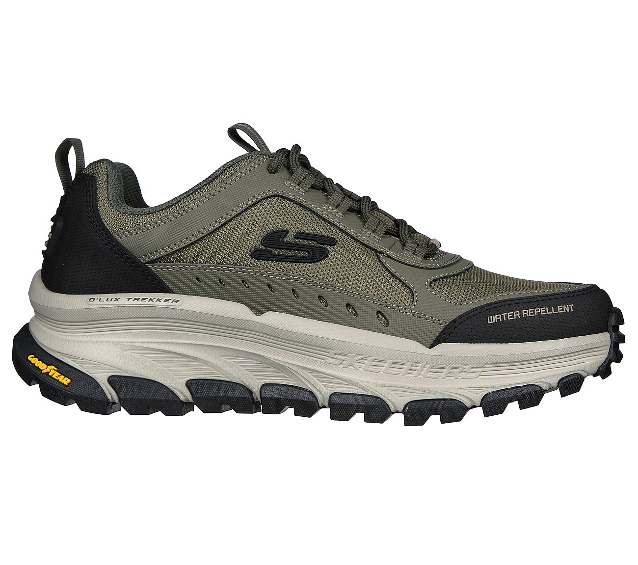 D'LUX TREKKER, OLIVE/MULTI Footwear Lateral View