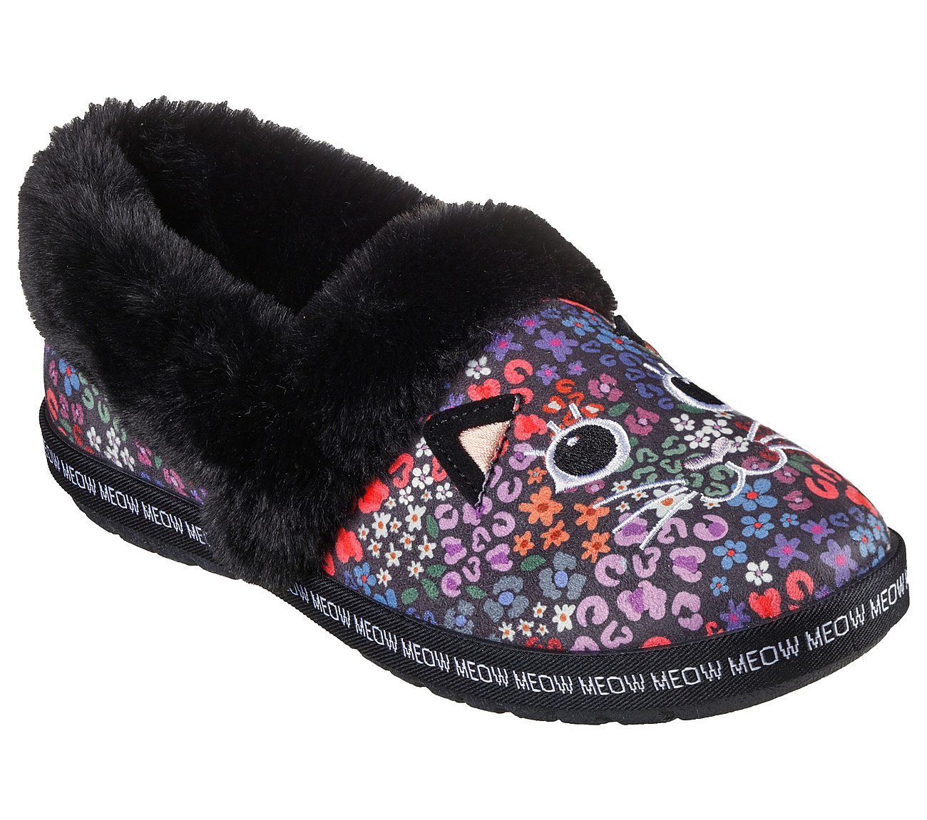 TOO COZY - GLAM PAWS, BLACK/MULTI Footwear Right View