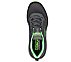 GO RUN PURE 3, CHARCOAL/LIME Footwear Top View