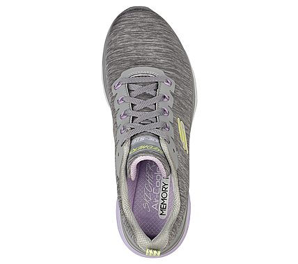 GLIDE-STEP SPORT-NEXT LEVEL, GREY/LAVENDER Footwear Top View
