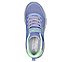 SKECH-AIR AIRMATIC, BLUE/LIME Footwear Top View