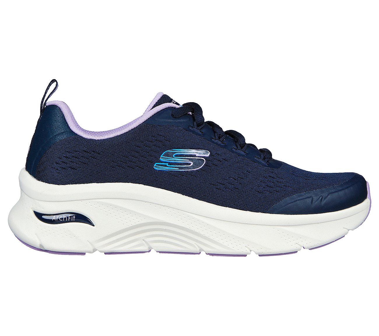 ARCH FIT D'LUX-COZY PATH, NAVY/LAVENDER Footwear Lateral View