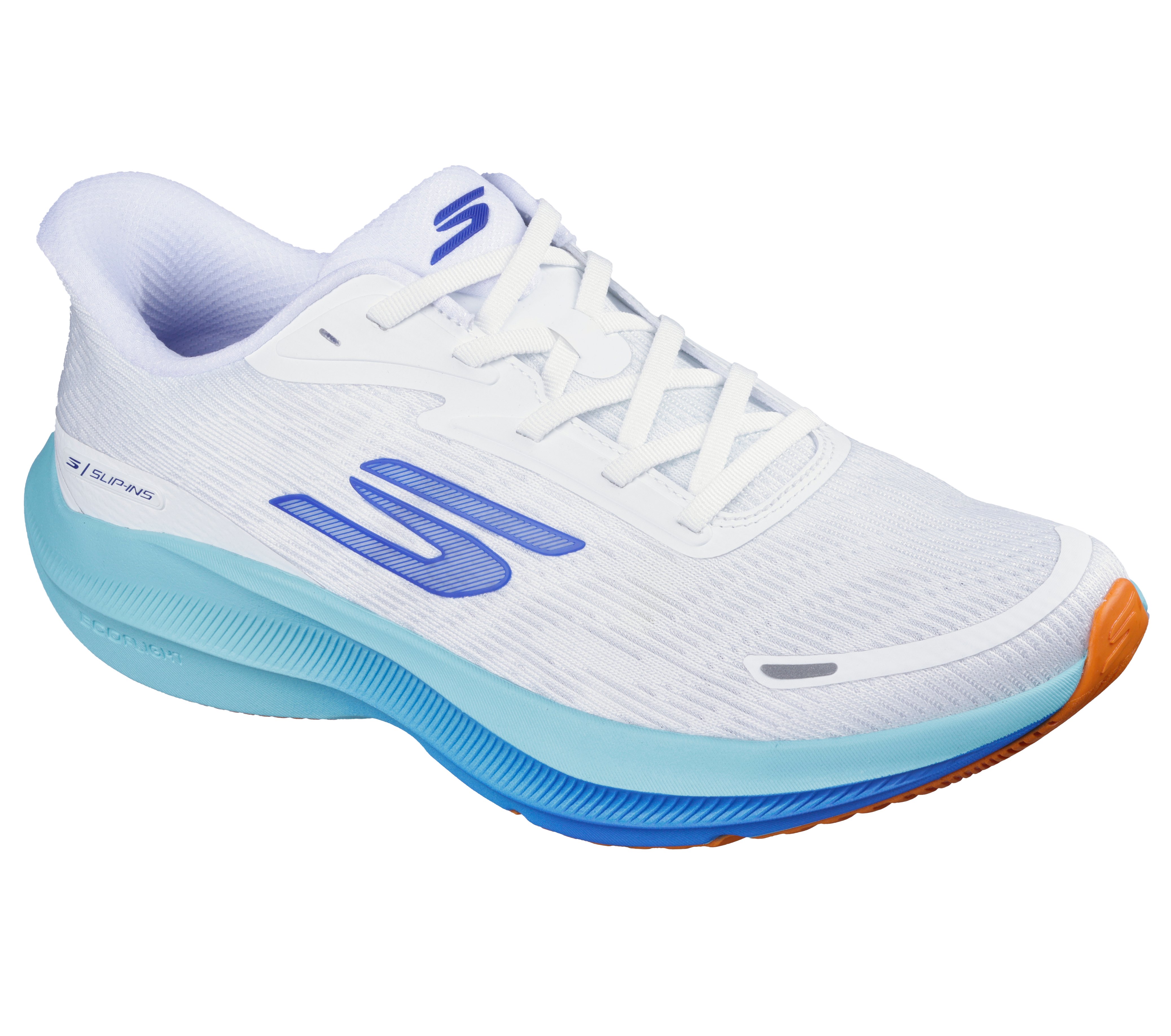 SKECHERS AERO PULSE, WHITE/AQUA
