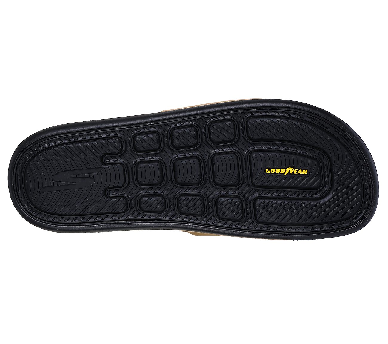 HYPER SLIDE - DERIVER, BROWN/BLACK Footwear Bottom View