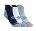 3PK MENS 1/2 TERRY LOW CUT, WHITE/NAVY/GREY Accessories Lateral View