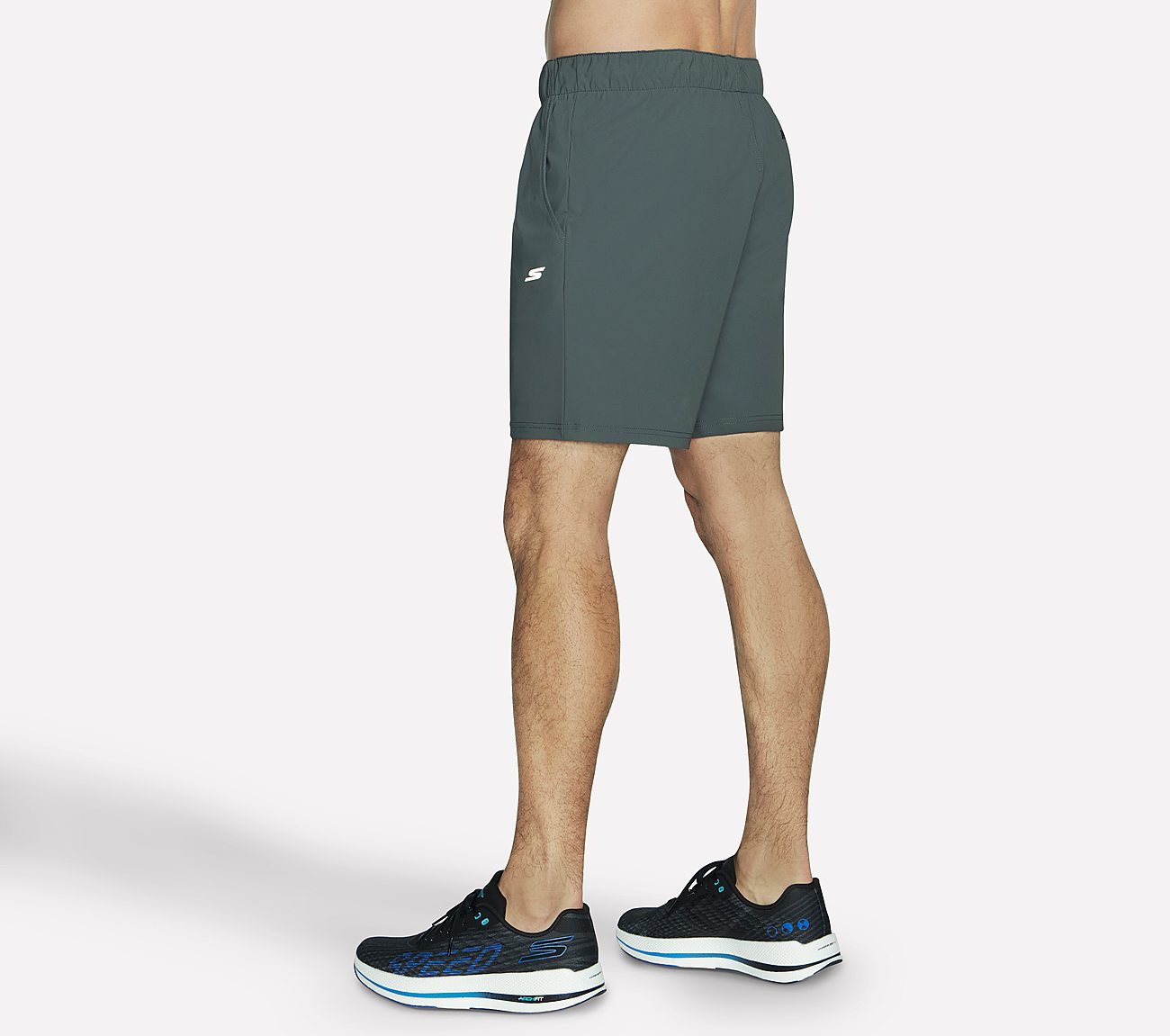 GOSTRETCH ULTRA  7 INCH SHORT, BLACK/CHARCOAL Apparel Bottom View