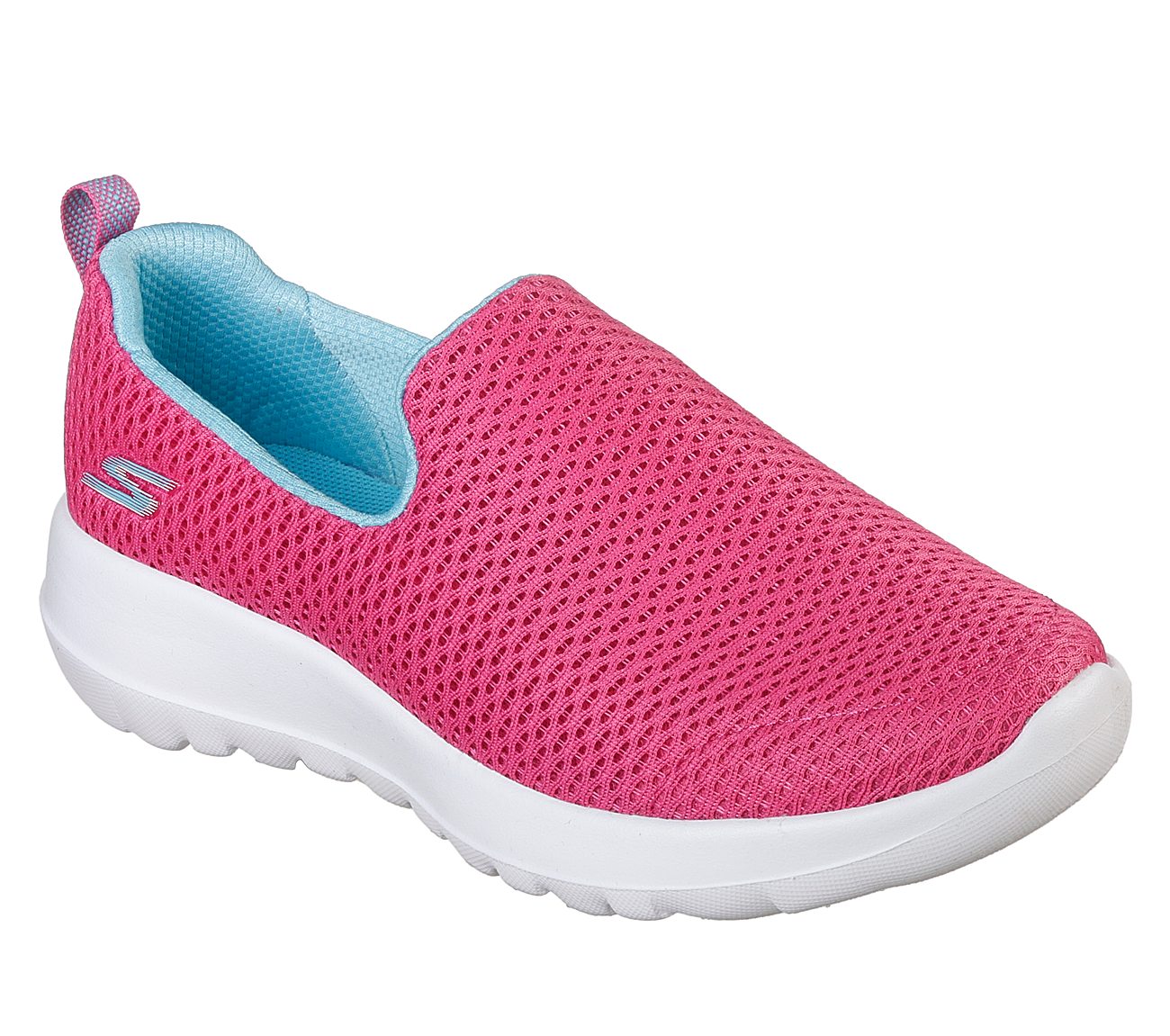 GO WALK JOY-JOYFUL JUMP, HOT PINK Footwear Lateral View