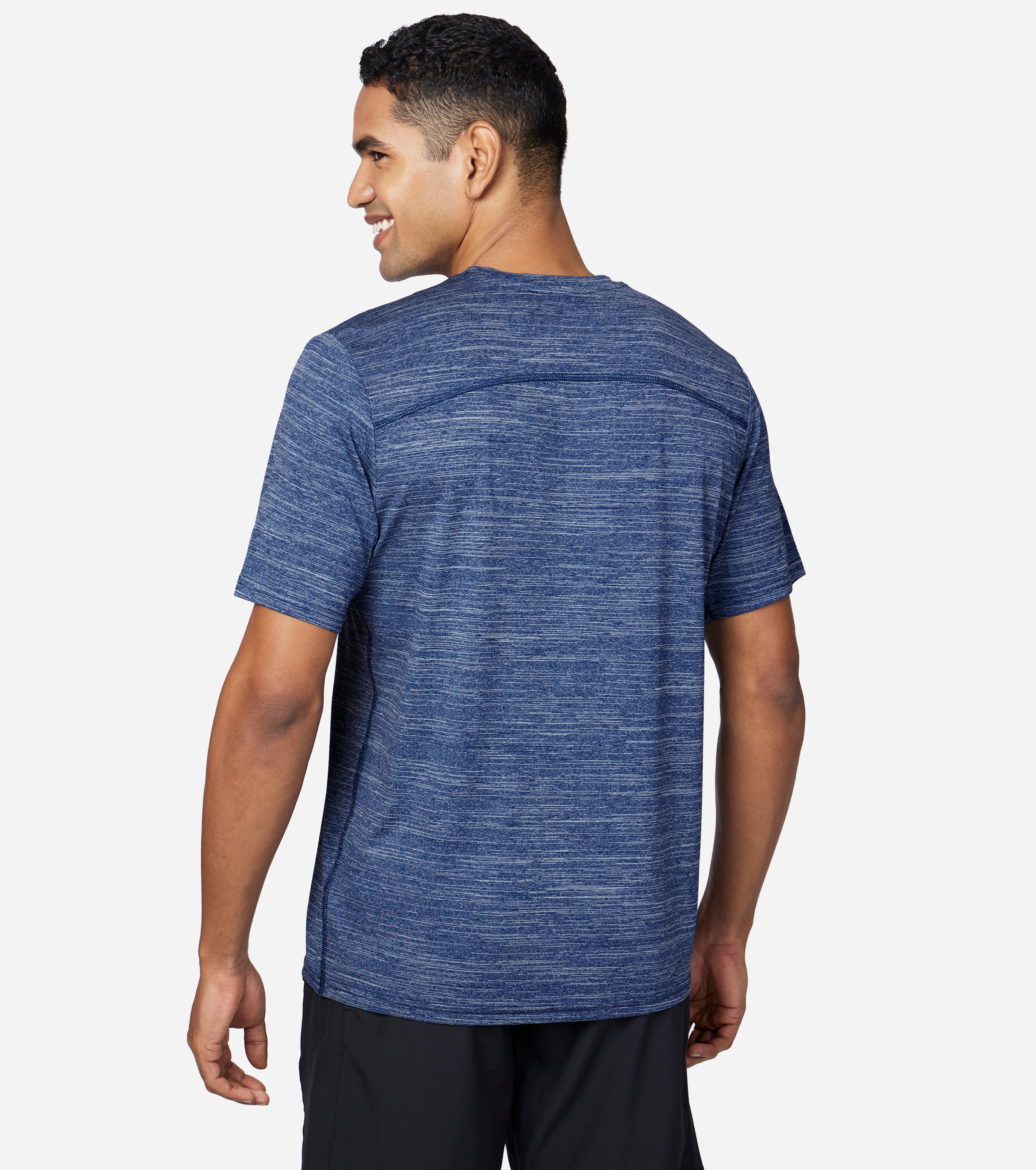 ON THE ROAD HEAD START T-SHIRT, BLUE/WHITE Apparel Bottom View