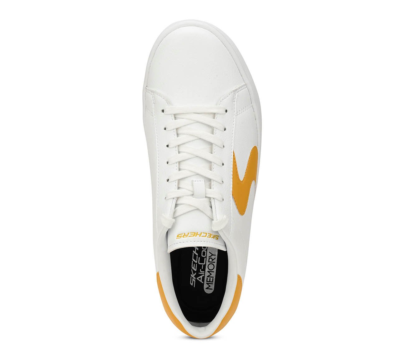 SPORT COURT 92, WHITE YELLOW Footwear Top View