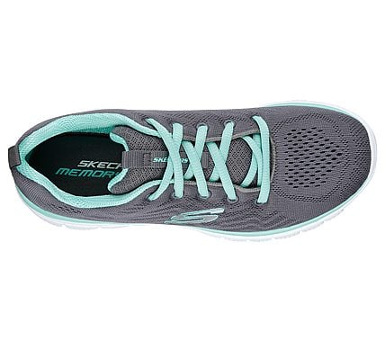 GRACEFUL-GET CONNECTED, CHARCOAL/GREEN Footwear Bottom View