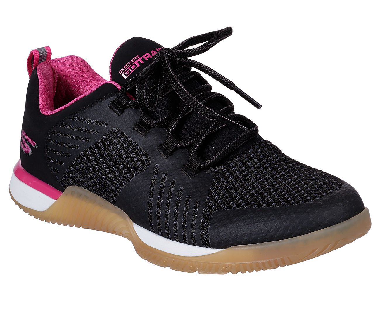 VIPER -, BLACK/HOT PINK Footwear Lateral View