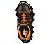 SKECH-O-SAURUS LIGHTS-DINO-TR, CHOCOLATE/ORANGE Footwear Top View