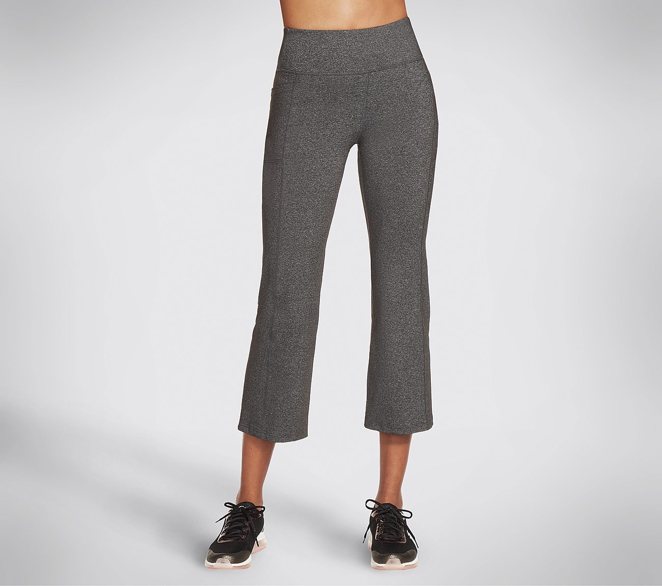 GOWALK HW CROP PANT, GGREY Apparel Lateral View