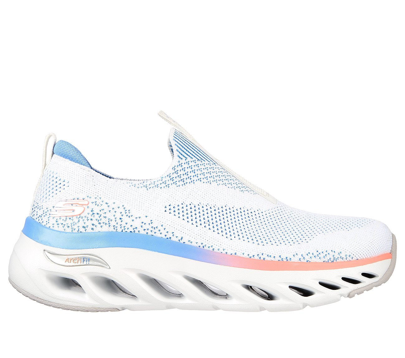 ARCH FIT GLIDE-STEP, WHITE/MULTI Footwear Lateral View