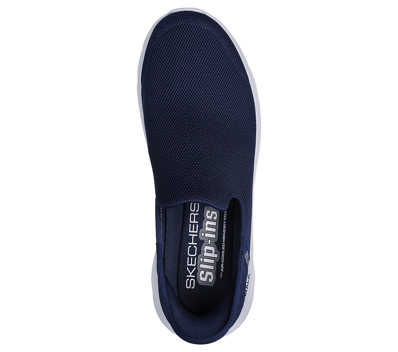 Skechers Navy Go Walk Flex No-Ha Mens Slip On Shoes - Style ID: 216491 ...