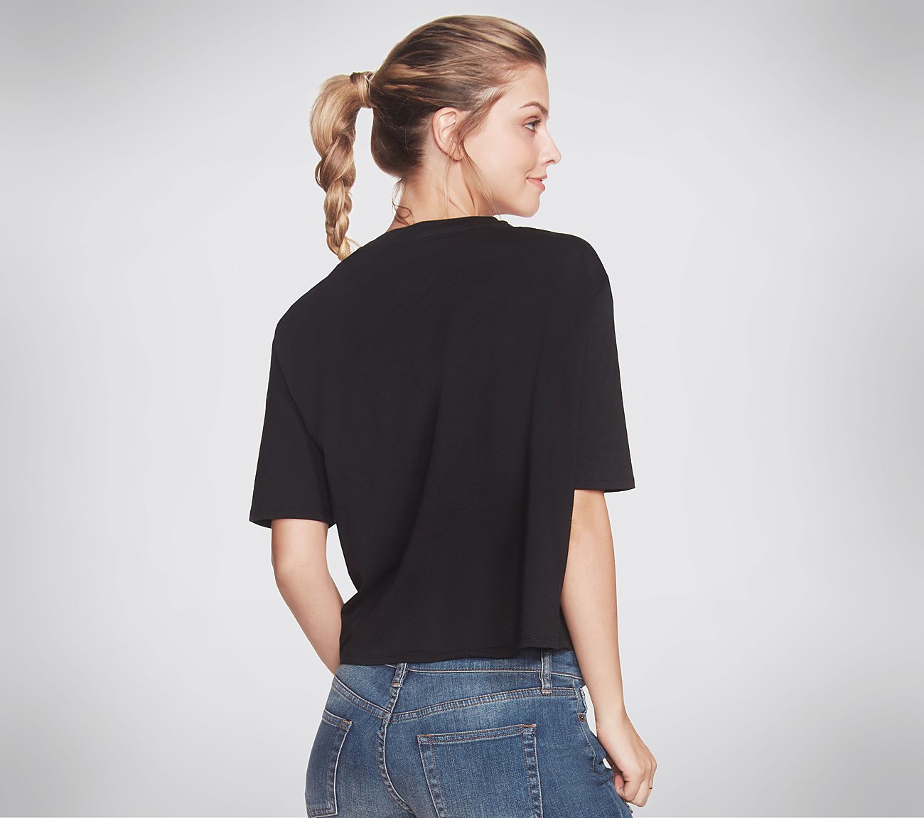  D'LITE CELL GIRL CROP, BBBBLACK Apparels Top View