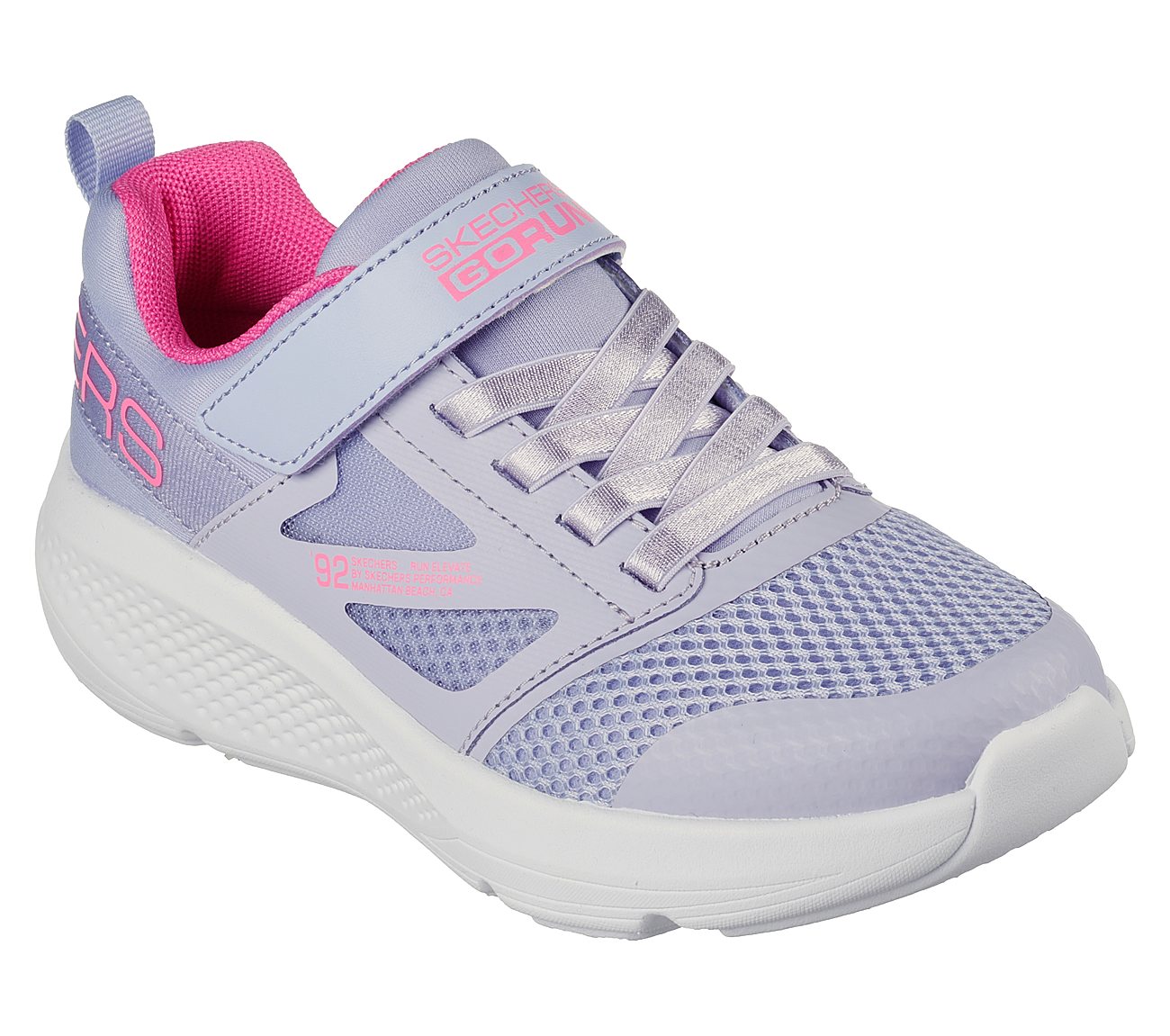 GO RUN ELEVATE - UP STEP, LAVENDER/HOT PINK Footwear Right View