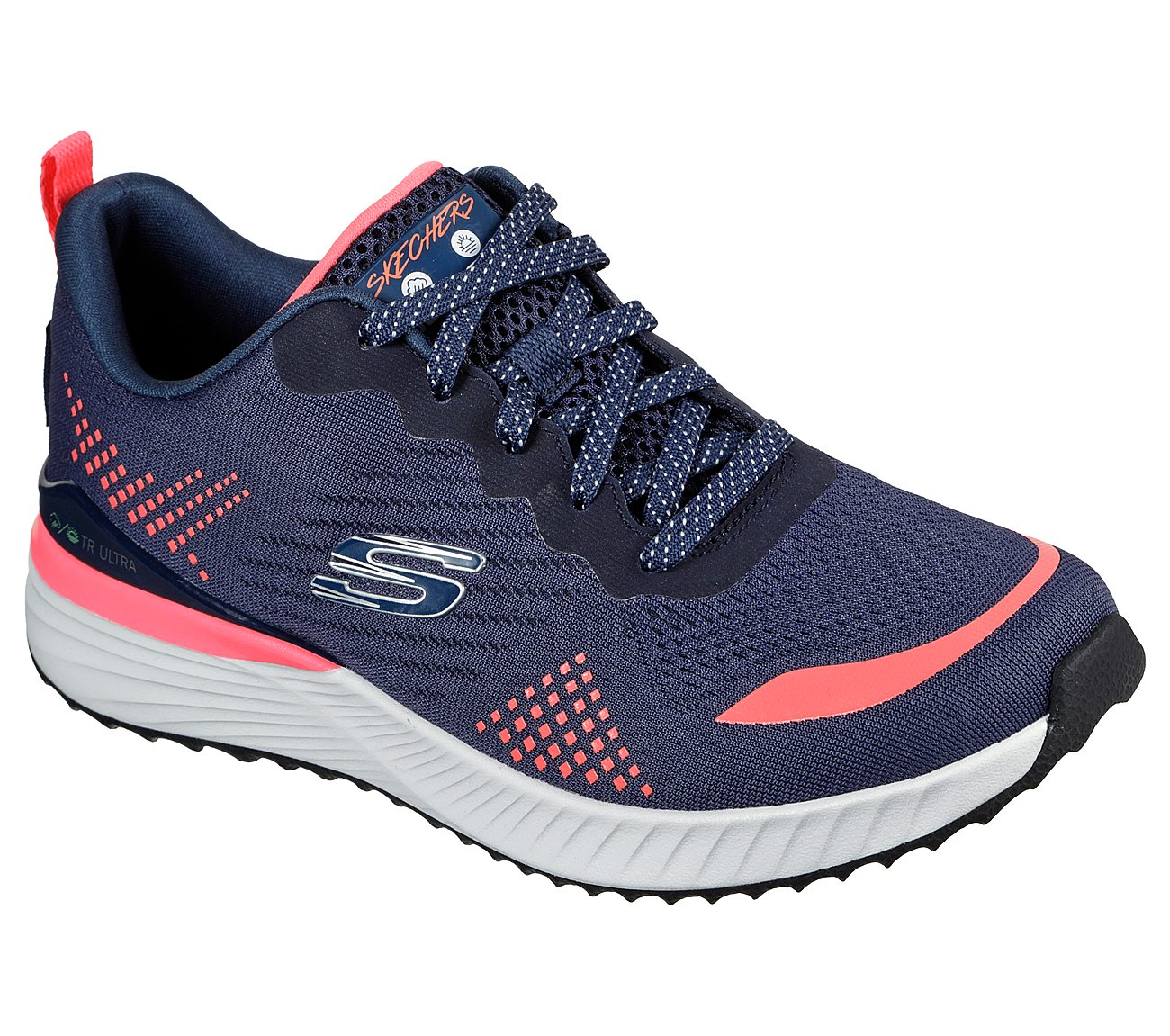 TR ULTRA-HAPPY TRAILS, NAVY/PINK Footwear Top View