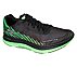 GO RUN RAZOR EXCESS, BLACK/LIME Footwear Lateral View
