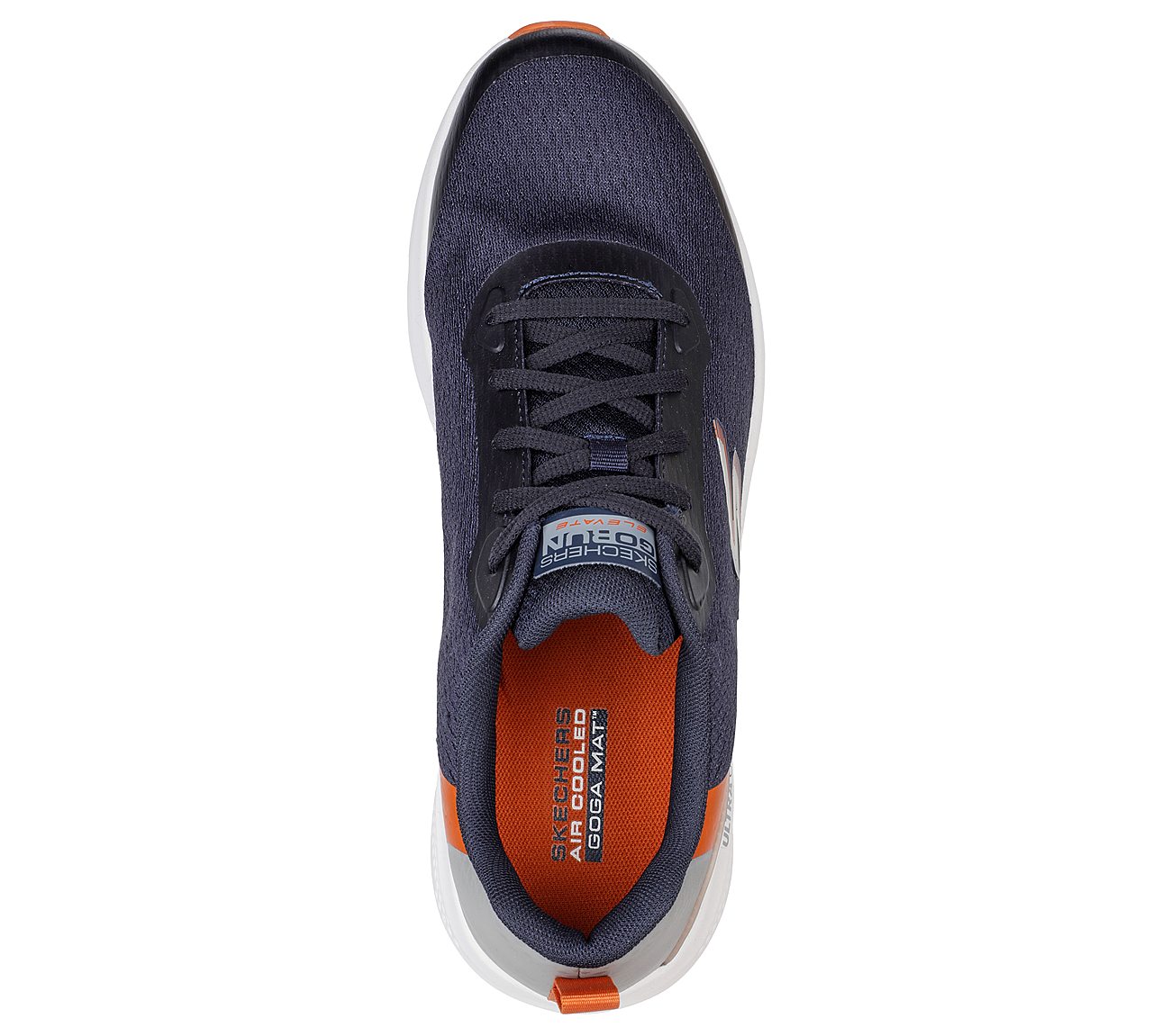 GO RUN ELEVATE - ORBITER, NAVY/ORANGE Footwear Top View