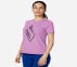 ULTRA VIOLET DIAMOND LOGO T-SHIRT, PURPLE/PERIWINKLE Apparels Top View