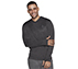 ON THE ROAD HOODED LS, BLACK/CHARCOAL Apparel Lateral View