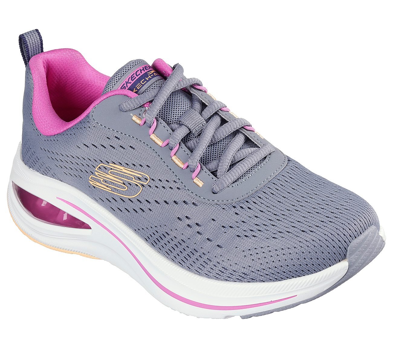SKECH-AIR META-AIRED OUT, GREY/MULTI Footwear Right View