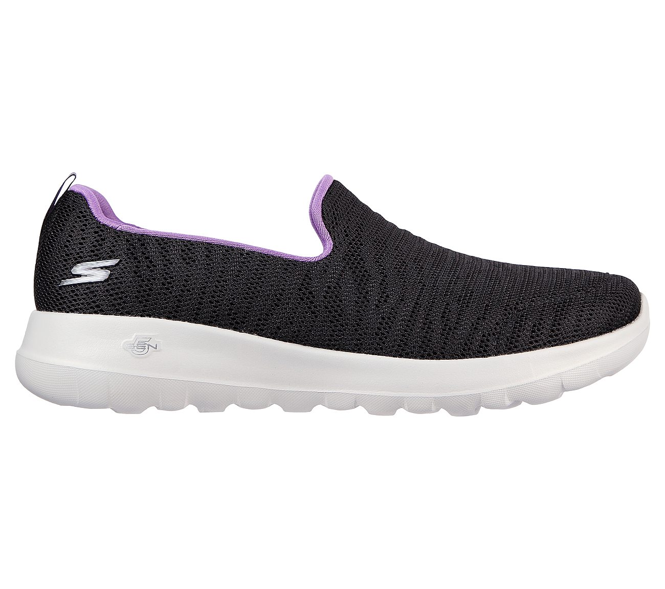 Skechers Black/Lavender Go Walk Joy Truly Inspired Womens Slip On Shoes ...