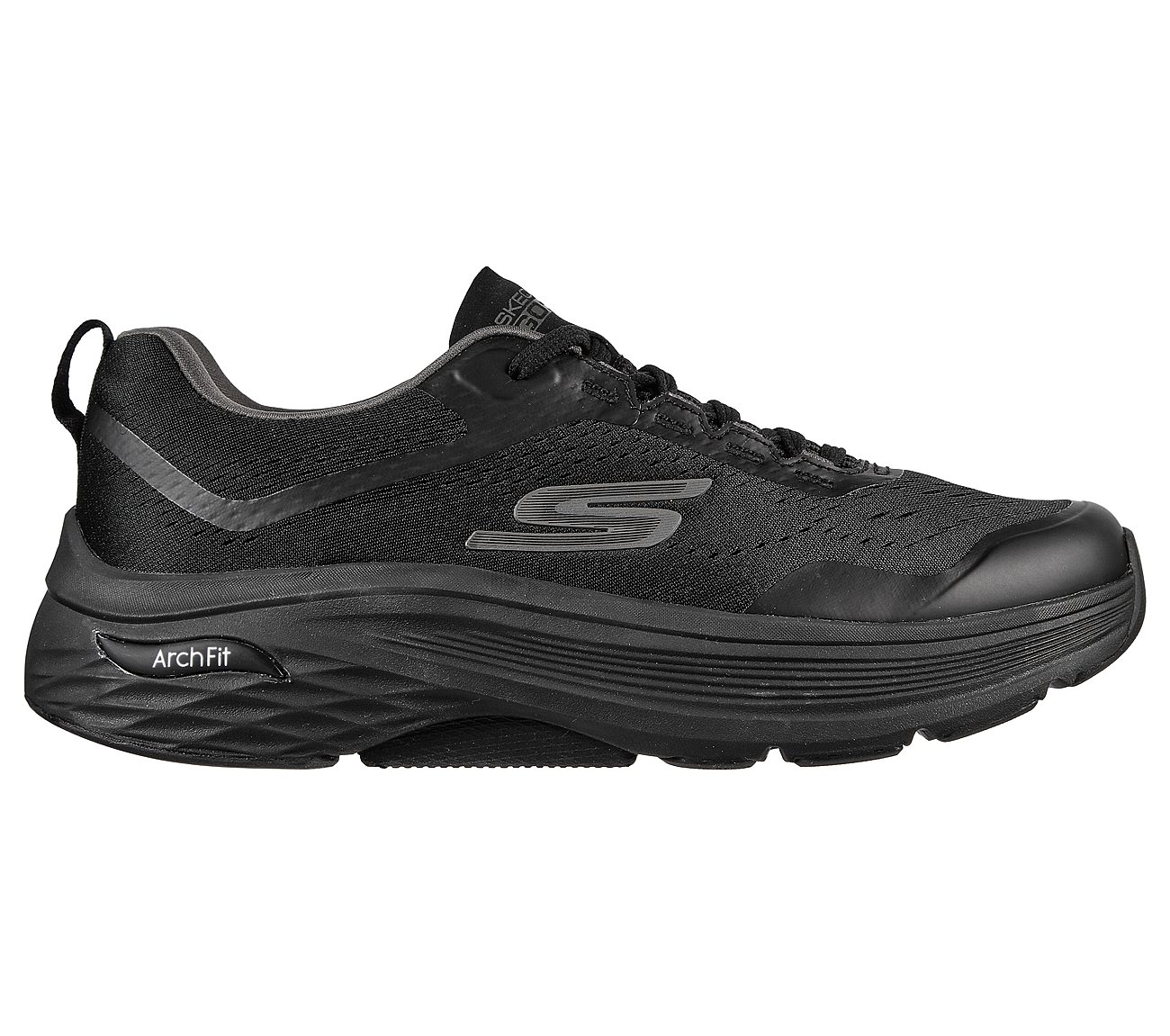MAX CUSHIONING ARCH FIT, BBLACK Footwear Right View