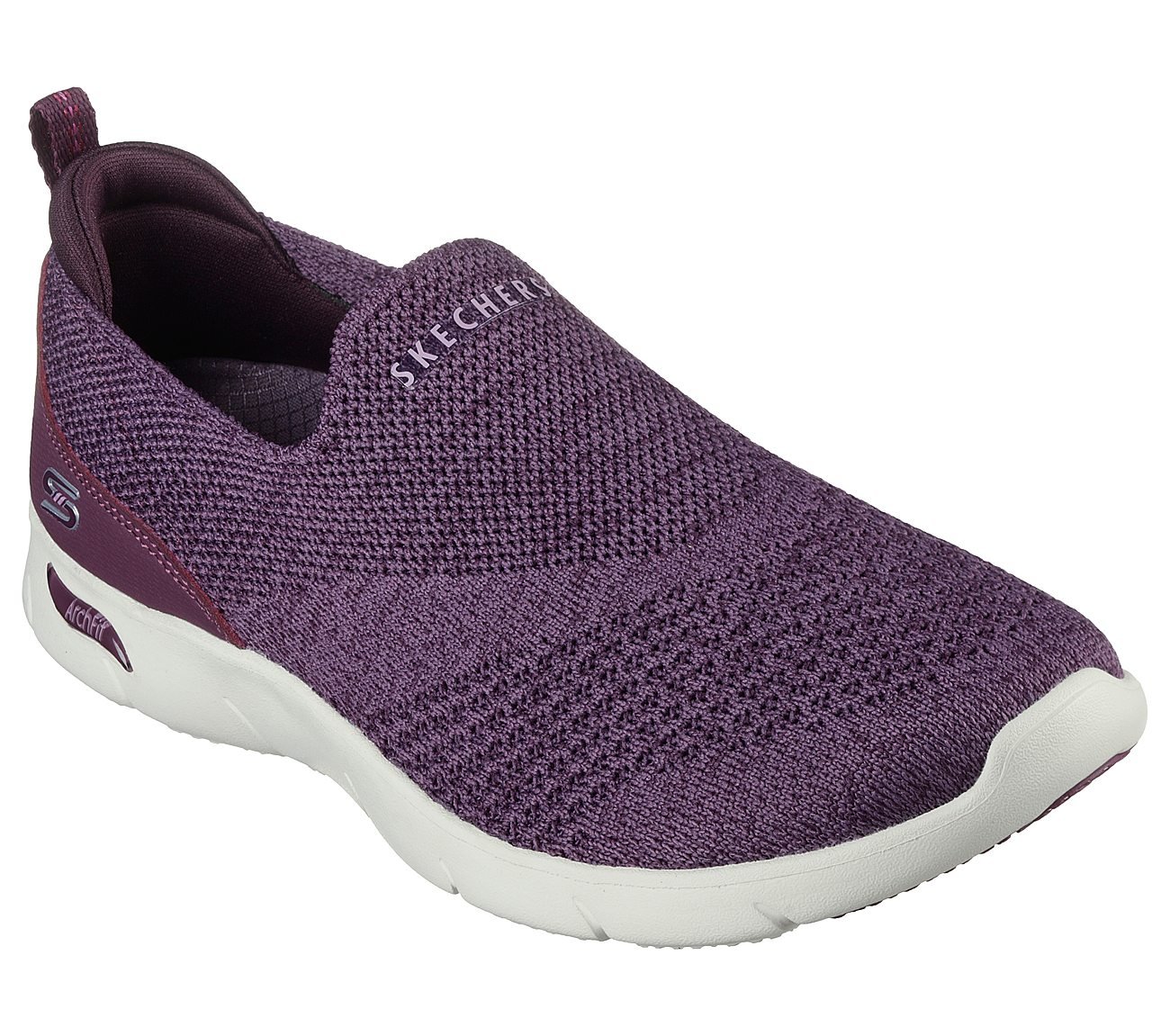 ARCH FIT REFINE - DON'T GO, PLUM Footwear Lateral View