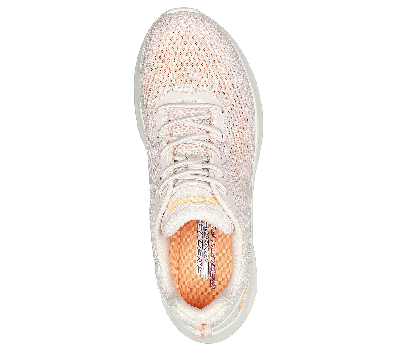 BOBS UNITY - HINT OF COLOR, NATURAL/ORANGE Footwear Top View