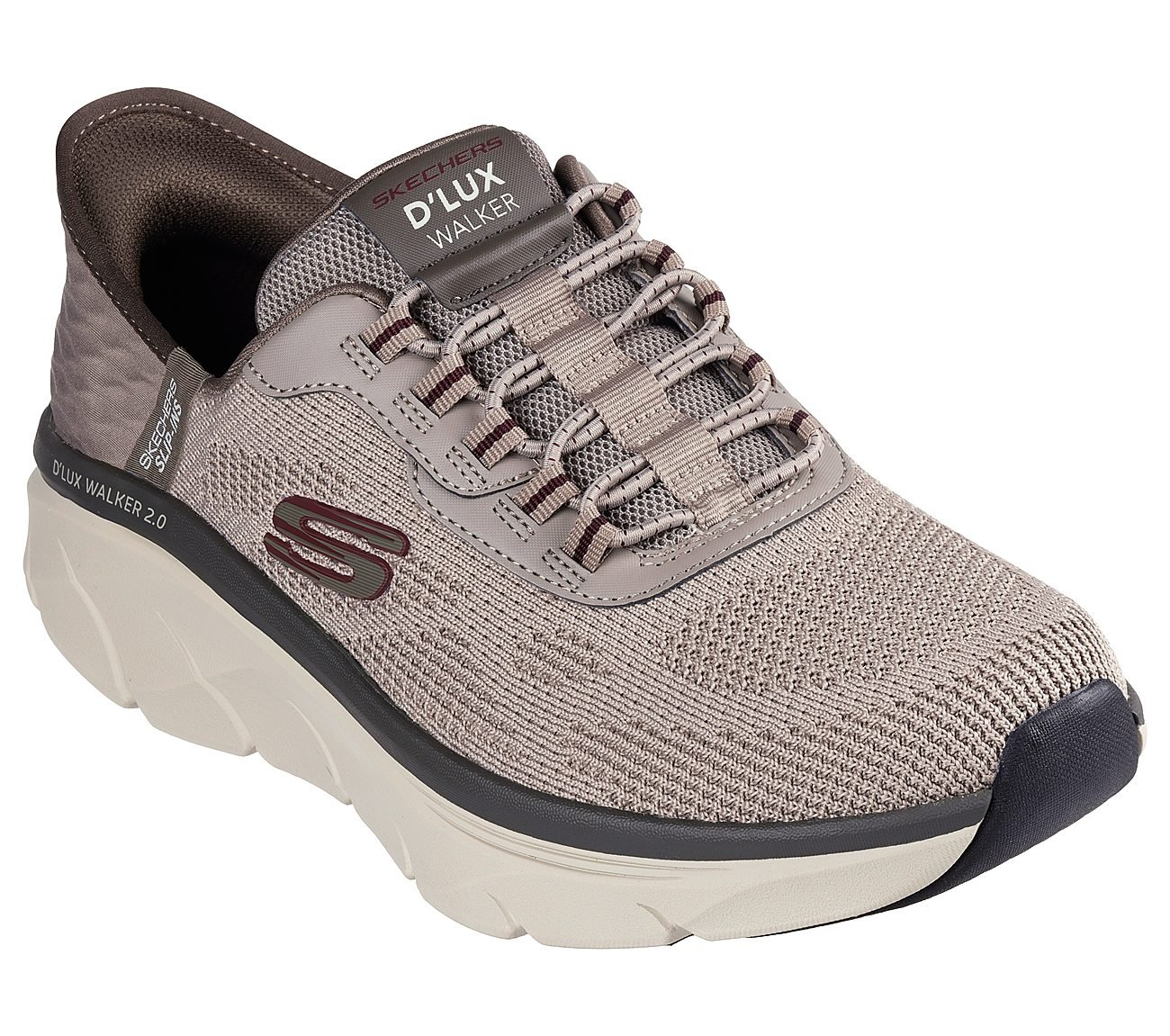 SKECHERS SLIP-INS RF: D'LUX WALKER 2.0 - REZINATE, TTAUPE Footwear Right View