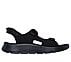 GO WALK FLEX SANDAL-EASY ENTR, BLACK/LIME Footwear Lateral View