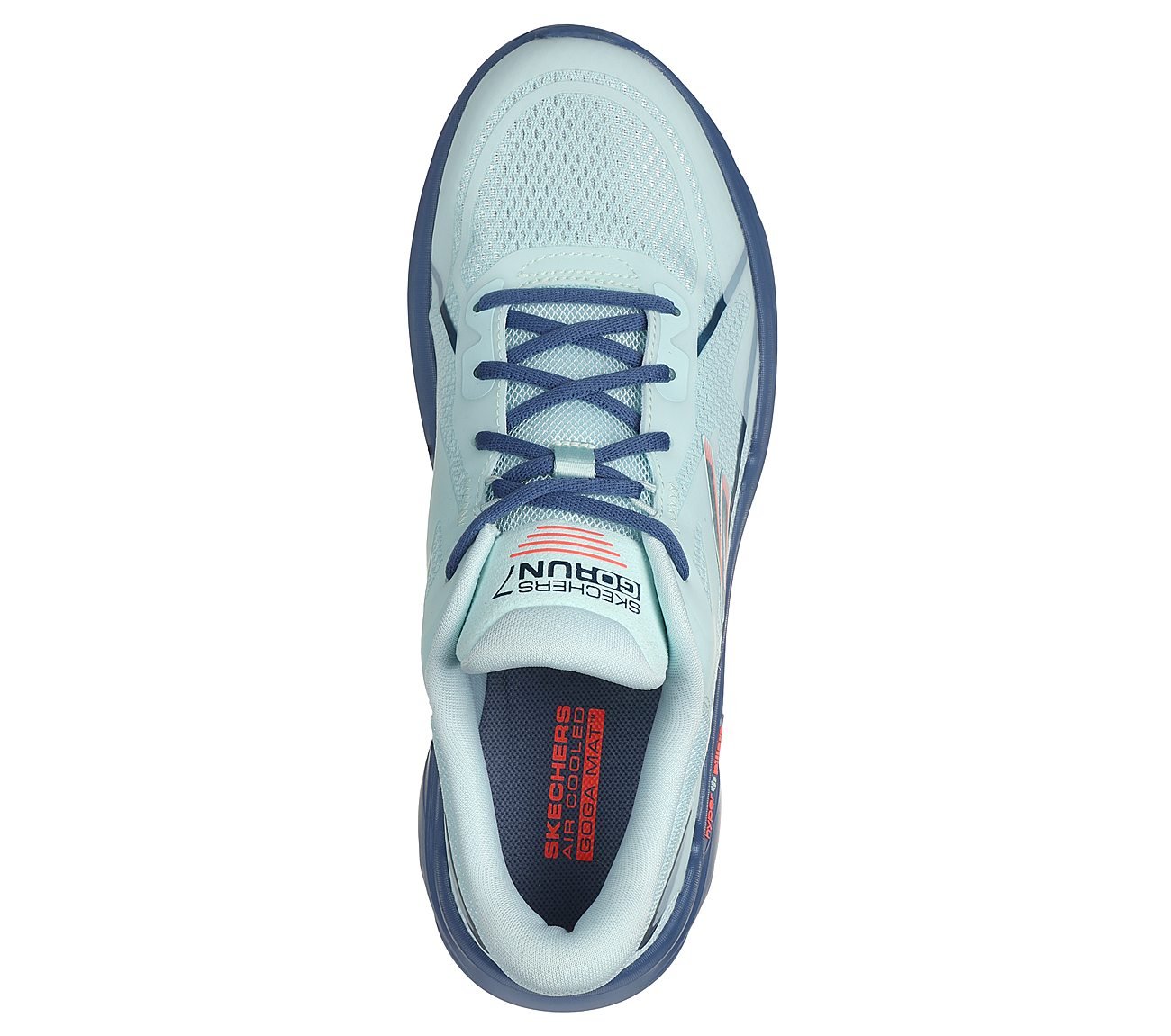 GO RUN 7.0 - INTERVAL, MINT Footwear Top View