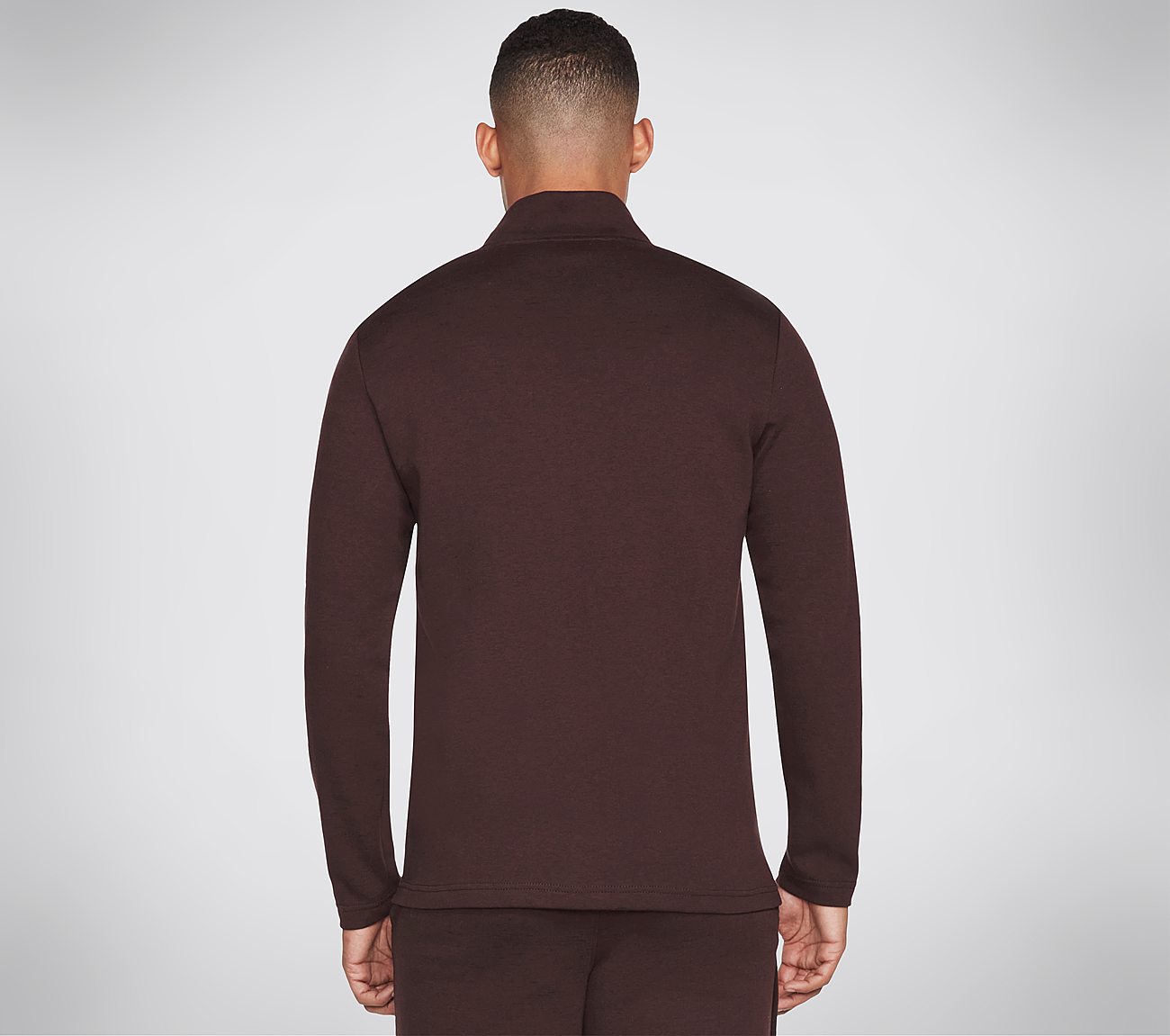 SKECHERS GOWALK STROLL JACKET, BURGUNDY Apparel Top View