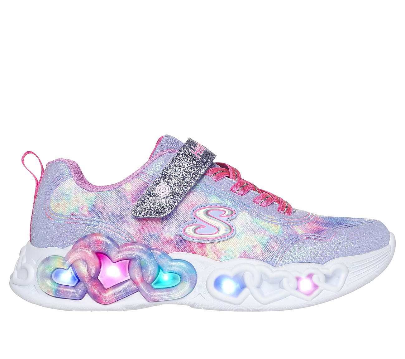INFINITE HEART LIGHTS - COLOR, LAVENDER/MULTI Footwear Right View