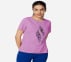 ULTRA VIOLET DIAMOND LOGO T-SHIRT, PURPLE/PERIWINKLE Apparels Lateral View