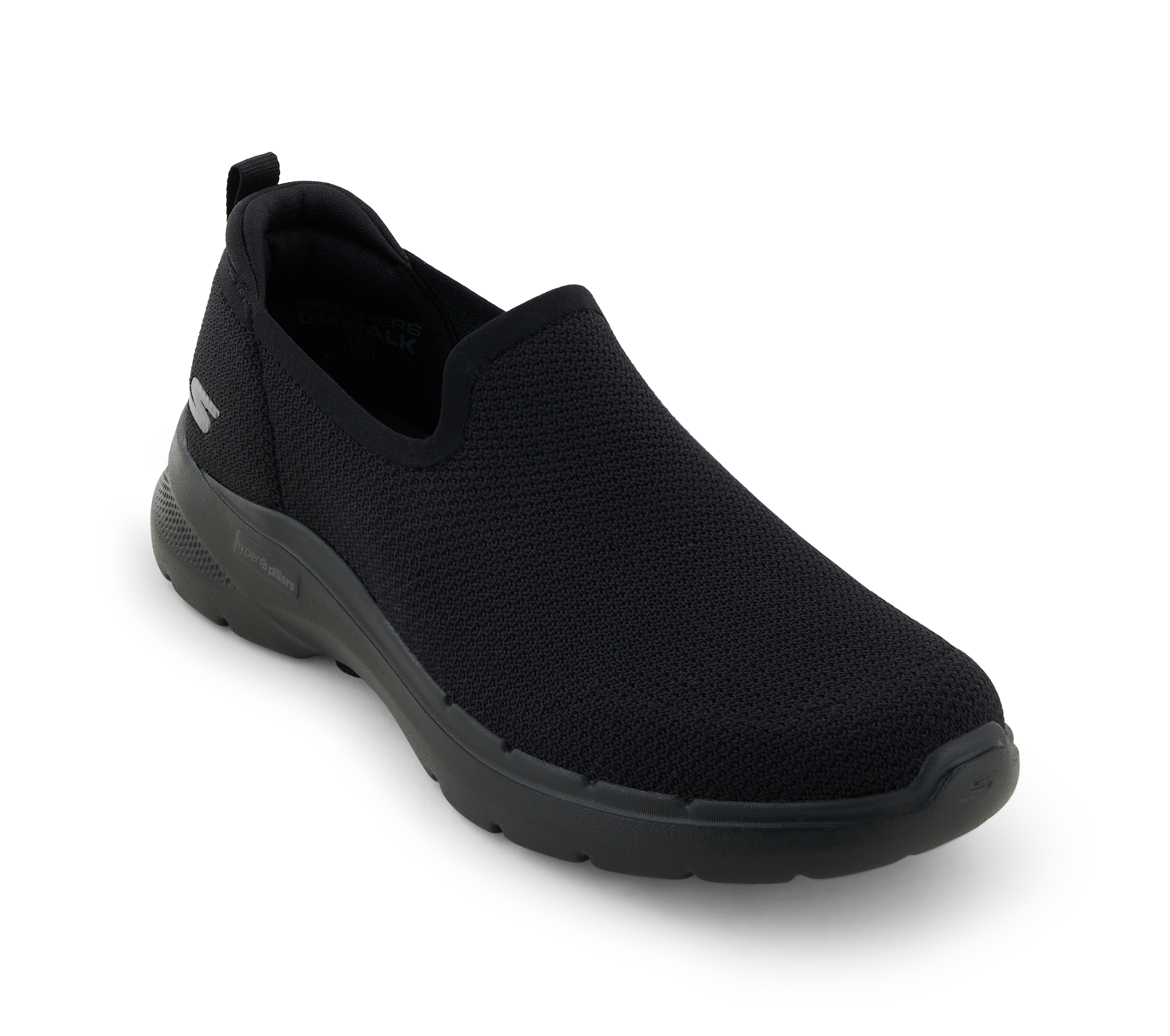 GO WALK 6 - FIRST CLASS, BBLACK Footwear Lateral View