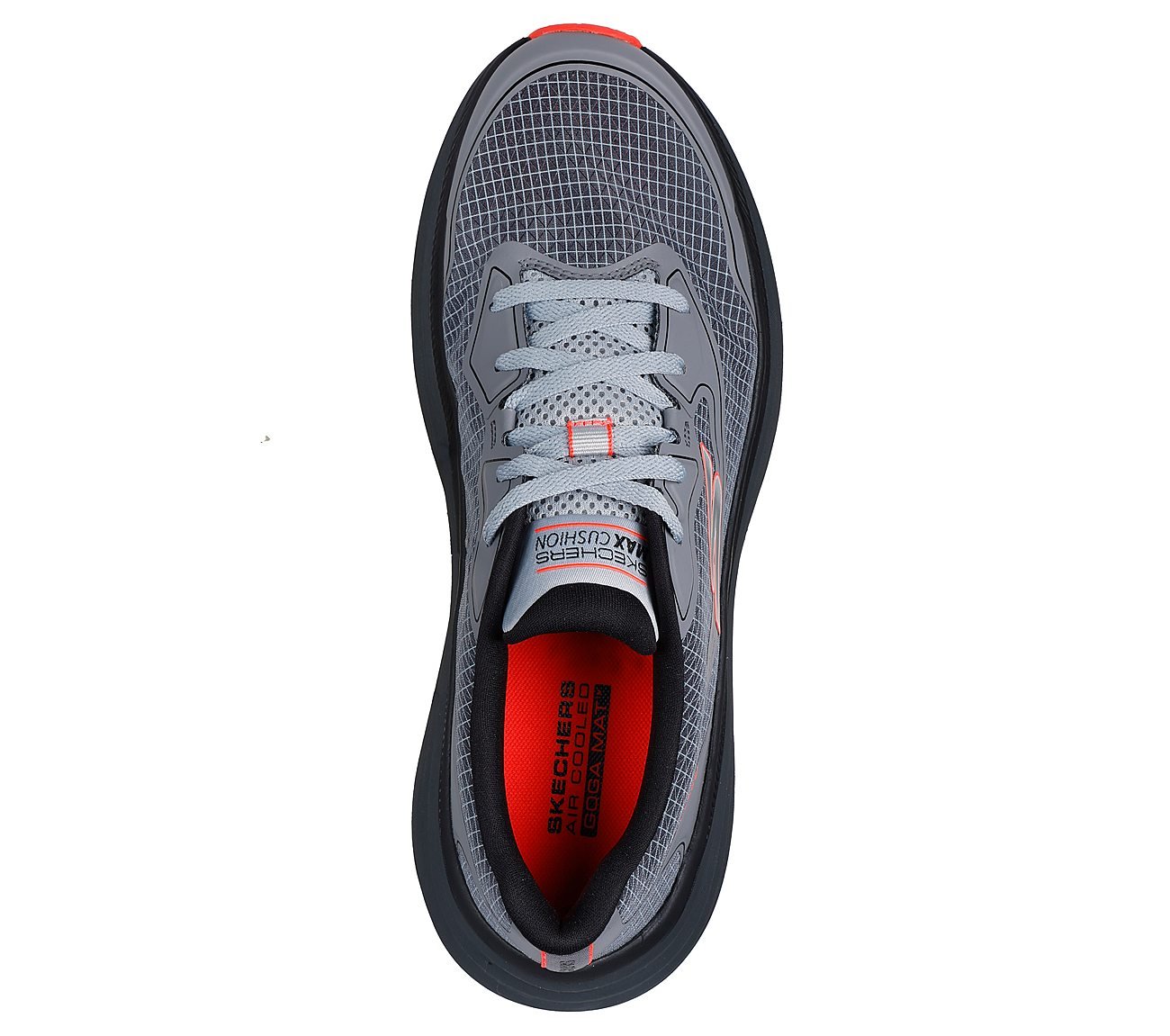 MAX CUSHIONING ENDEAVOUR - SP, CHARCOAL Footwear Top View