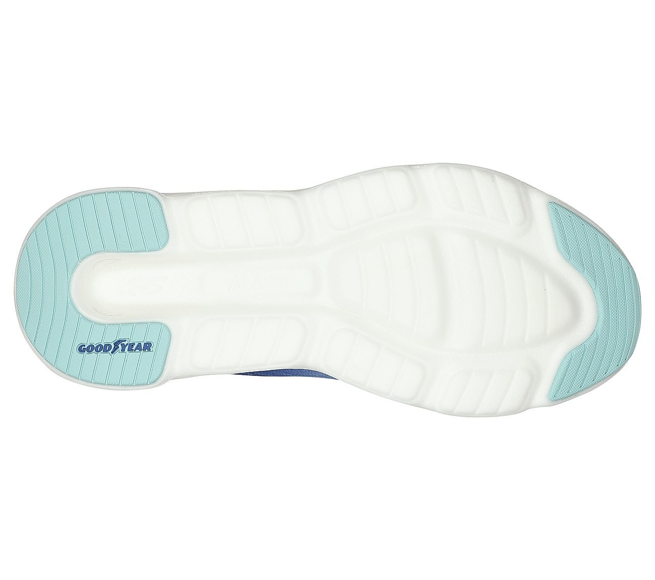 GO RUN SWIRL TECH SPEED, BLUE/LIGHT BLUE Footwear Bottom View