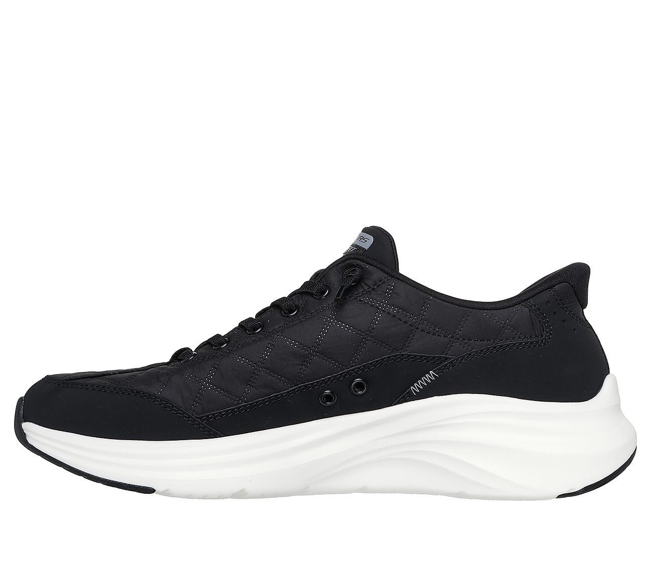 CONTOUR FOAM - COZY FIT, BLACK/WHITE Footwear Left View