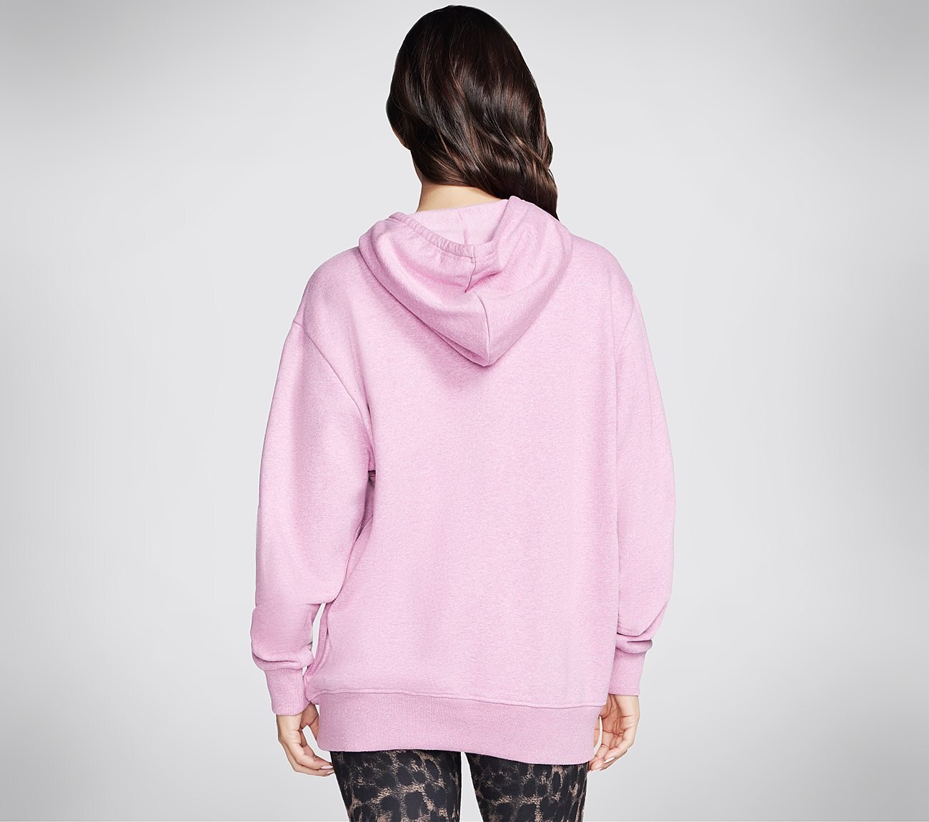 SKECH-SWEATS SHINE HOODIE, LIGHT MAUVE Apparels Top View