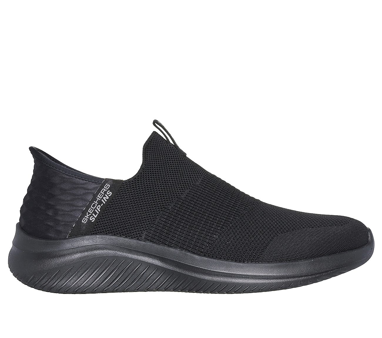 SKECHERS SLIP-INS: ULTRA FLEX 3.0 - SMOOTH STEP, BBLACK Footwear Lateral View