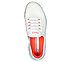GO WALK GLIDE-STEP FLEX - SIL, WHITE/RED Footwear Top View