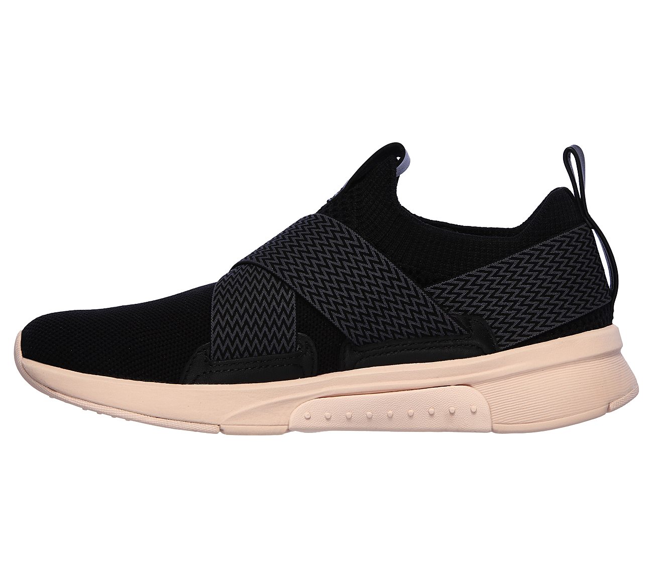 MODERN JOGGER - ZIGGY, BLACK/PINK Footwear Left View