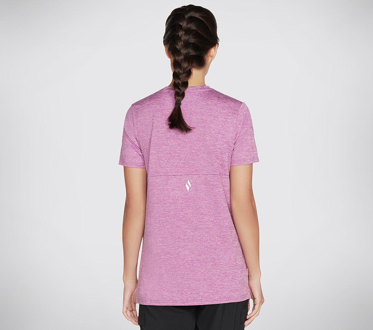 DIAMOND BLISSFUL TEE, PURPLE/HOT PINK Apparels Top View