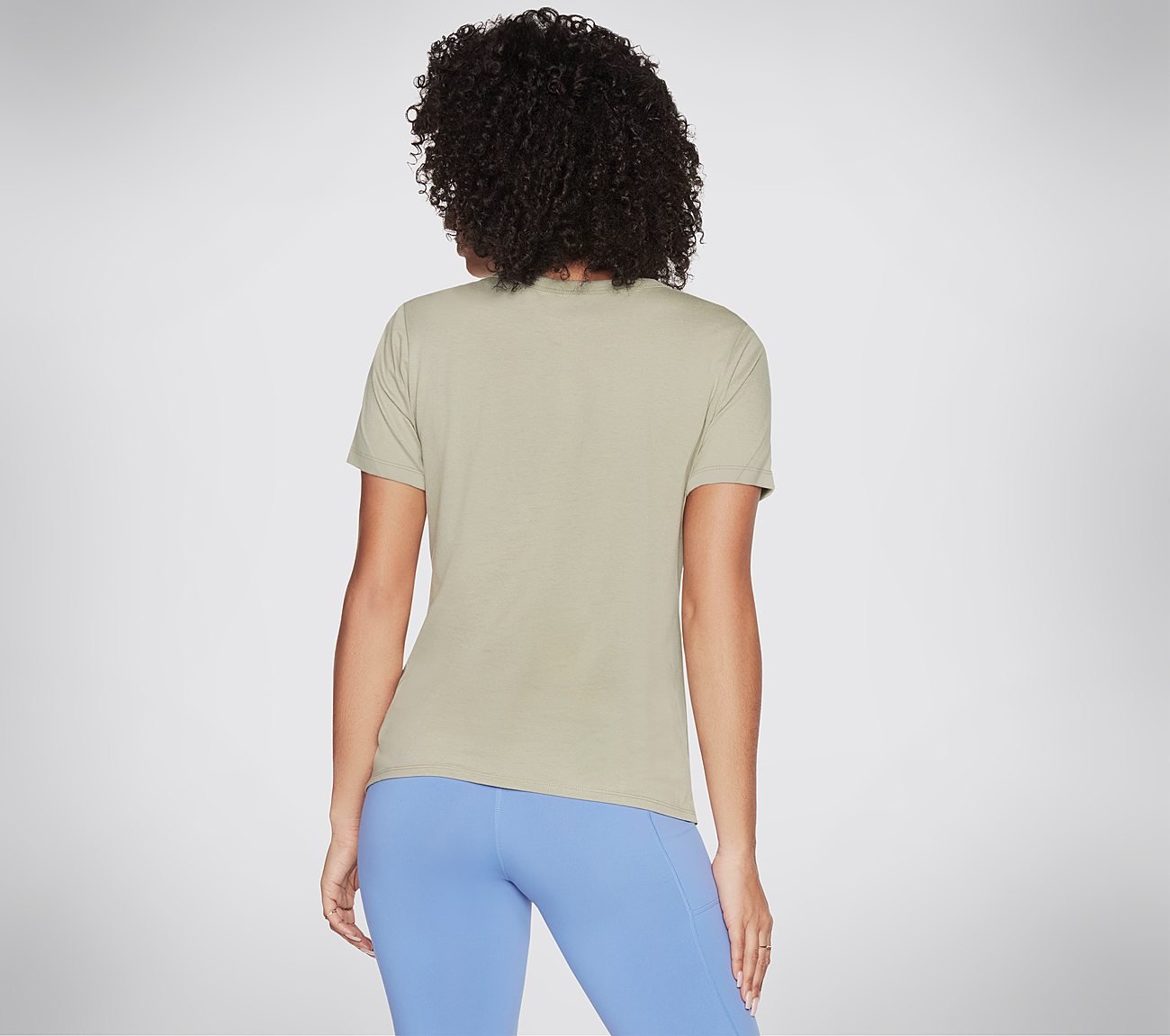 MOUNTAINSCAPE T-SHIRT, GREEN/WHITE Apparels Top View