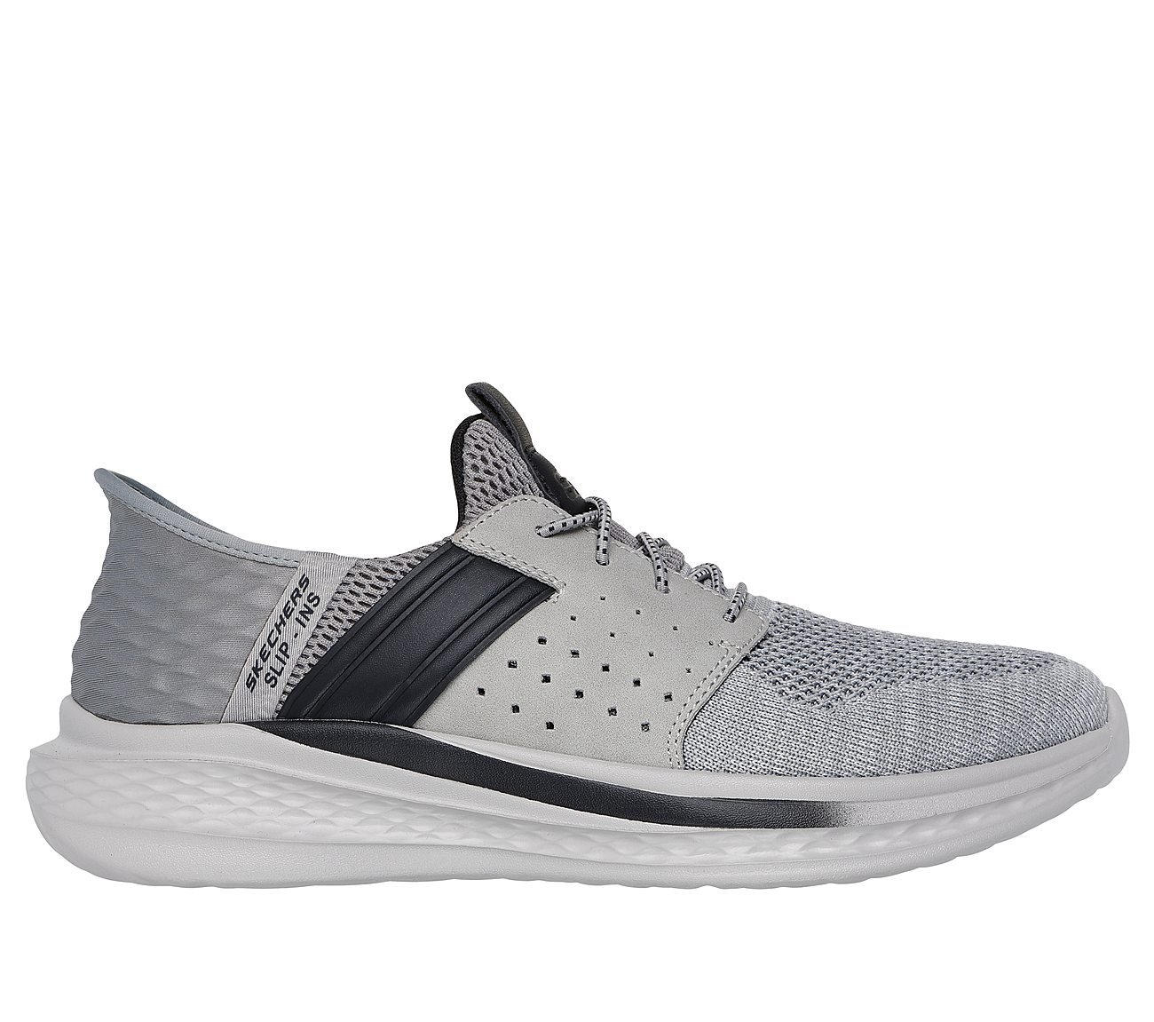 SKECHERS SLIP-INS RF: SLADE - OCON, GREY Footwear Lateral View