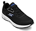 GO RUN CONSISTENT, BLACK / WHITE Footwear Right View