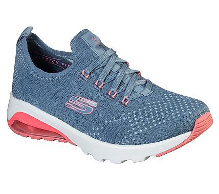 SKECH-AIR EXTREME-EASY MOVE, SLATE/PINK Footwear Lateral View